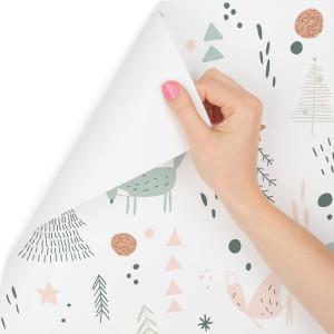 Tapeta dla dzieci – Lisy w lesie, styl nowoczesny