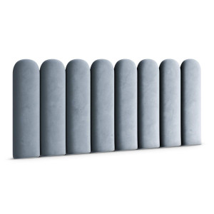 Panele tapicerowane 20x60 cm na ścianę płotek błękitny magic velvet