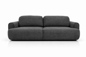 Kanapa z funkcją spania ITALY 250x100x82 cm FLOW 25 trzyosobowa sofa rozkładana antarcyt