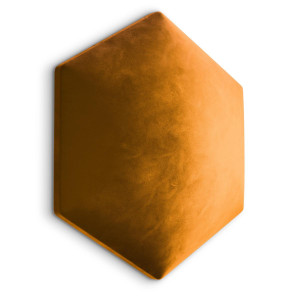 Panele tapicerowane 26x30 cm hexagon magic velvet miodowy