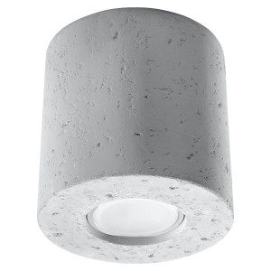 Plafon ORBIS beton 10x10x10cm owoczesna lampa GU10 do salonu