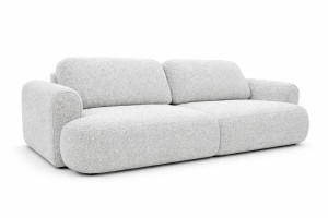 Kanapa rozkładana trzyosobowa ITALY 250x100x82 cm LOOP 16 sofa z funkcją spania szara
