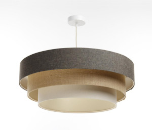 Lampa Triniti Boho 60 cm do sypialni salonu wisząca brązowa