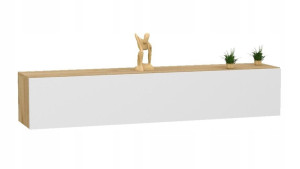 Szafka loftowa RTV 160 dąb craft + biały mat