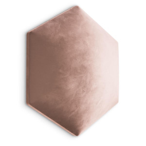 Panele tapicerowane 26x30 hexagon magic velvet różowy