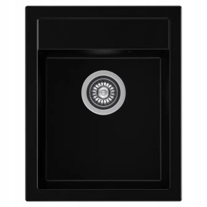 Zlewozmywak granitowy 1-komorowy 50x40x19,5 cm bez ociekacza czarny
