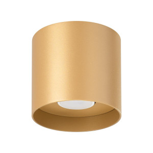 Plafon MIKA złoty 11x12x12cm owoczesna lampa GU10 do salonu
