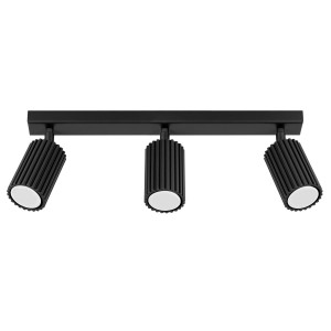 Lampa KARBON 3L 16.5x6.5x45cm nad łóżkiem do sypialni salonu garderoby czarny