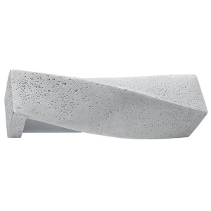 Kinkiet SIGMA beton 14x12x42cm nowoczesna lampa E27 do salonu