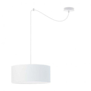 Lampa wisząca WAIKIKI W1 20x40 cm z regulacją do salonu biała