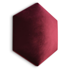 Panele tapicerowane 35x40 hexagon magic velvet bordowy