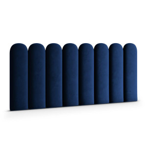 Panele tapicerowane 30x100 cm na ścianę płotek granatowy magic velvet