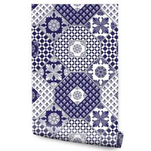 Tapeta Do Kuchni ORNAMENTY Patchwork Kafelki Dekor 53x1000