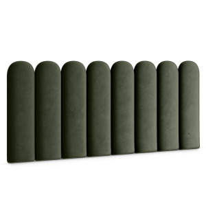 Panele tapicerowane 30x60 cm na ścianę płotek khaki