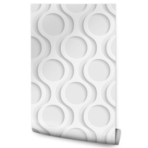 Tapeta Geometryczne KOŁA Kształty 3D do Biura