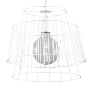 Lampa wisząca GATE 130x35x35cm nowoczesna nad stół do salonu jadalni biała