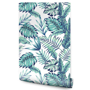 Tapeta W Rolce MONSTERA Egzotyczne Liście Rośliny 53x1000