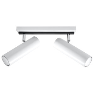 Plafon DIREZIONE 2 biały 20x6x30cm nowoczesna lampa GU10 do salonu
