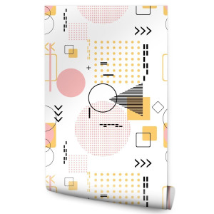 Tapeta Do Sypialni ABSTRAKCJA Wzory Geometryczne 53x1000