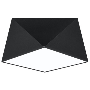 Plafon HEXA 25 czarny 15x25x25cm E27 nowoczesna lampa do salonu