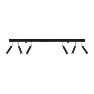 Plafon EYETECH 6 czarny 20x3x100cm nowoczesna lampa G9 do salonu