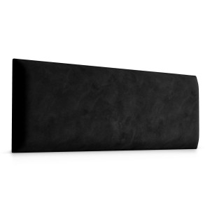 Panele tapicerowane 60x20 cm na ścianę prostokąt czarny