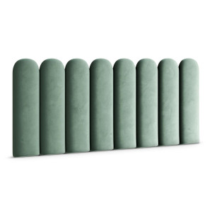 Panele tapicerowane 20x80 cm na ścianę płotek miętowy magic velvet