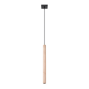 Lampa wisząca PASTELO 1 drewno 120x3.5x3.5cm nowoczesna lampa G9 do salonu