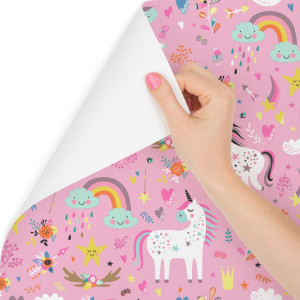 Tapeta dla dzieci – Magiczne kolorowe jednorożce