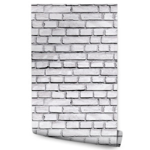Tapeta Do Przedpokoju Szara CEGŁA Mur Efekt 3D 53x1000