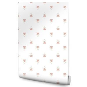 Tapeta GEOMETRYCZNA Minimalistyczne Trójkąty Wzór 53x1000