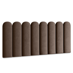 Panele tapicerowane 30x60 cm na ścianę płotek brązowy