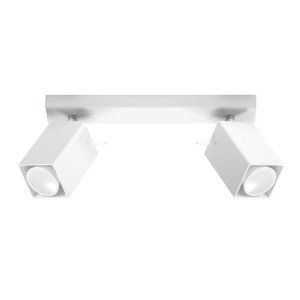 Plafon MERIDA 2 biały 16x6x30cm nowoczesna lampa GU10 do salonu