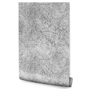 Tapeta GEOMETRYCZNA W Rolce w Stylu Vintage Dekor 53x1000