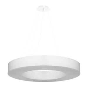 Żyrandol SATURNO SLIM 70 102x70x70cm nowoczesna lampa wisząca biała E27 do salonu