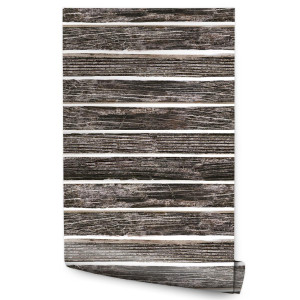 Tapeta Do Salonu DESKI DREWNIANE w Stylu Vintage 53x1000