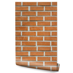Tapeta Do Jadalni Nowoczesna CEGŁA Mur Efekt 3D 53x1000