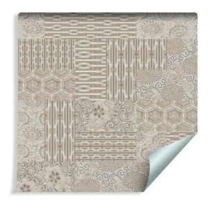 Tapeta Ornamenty w Odcieniach Beżu