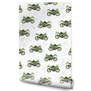 Tapeta Młodzieżowa Nowoczesne MOTOCYKLE Ścigacze