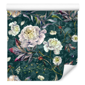 Tapeta kwiaty piwonie vintage