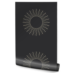 Tapeta Do Sypialni Minimalistyczny Wzór SŁOŃCE