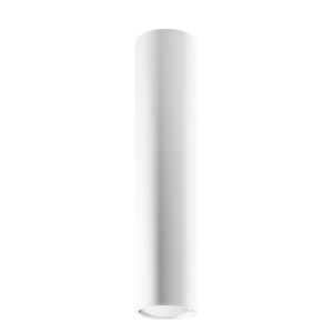 Plafon LAGOS 40 biały 40x6x6cm nowoczesna lampa GU10 do salonu