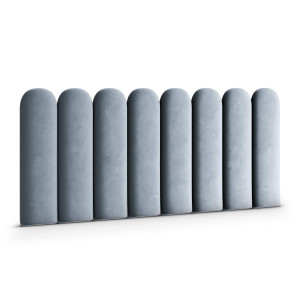 Panele tapicerowane 30x100 cm na ścianę płotek błękitny magic velvet