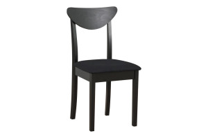 Krzesło drewniane VESTA 87x42x43 cm drewniane bukowe do jadalni czarne