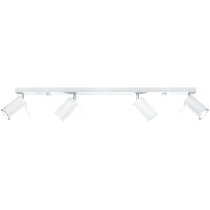 Plafon RING 4L biały 16x6x80cm nowoczesna lampa GU10 do salonu