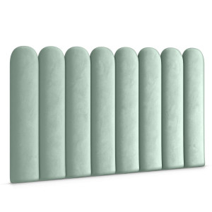 Panele tapicerowane 20x80 cm na ścianę płotek wezgłowie miętowy