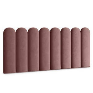 Panele tapicerowane 30x100 cm na ścianę płotek brudny róż