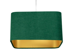 Lampa wisząca Kwadro 40cm zielona do salonu