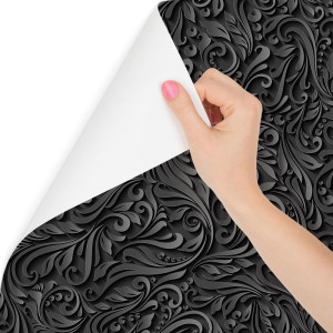 Tapeta 3D, nowoczesna, liście, do salonu, biura