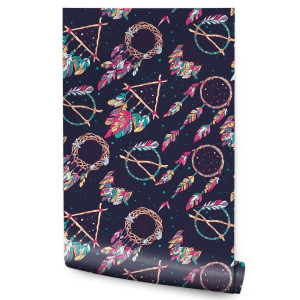Tapeta Dla Młodzieży Boho Kolorowe ŁAPACZE Snów